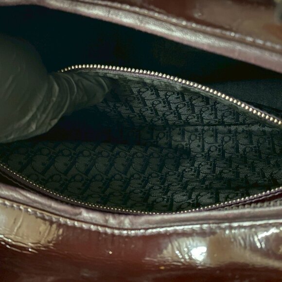 CHRISTIAN DIOR Brown Leather Shoulder Bag - Picture 10 of 10